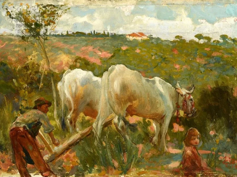 1854-Cesare Ciani - Aratura